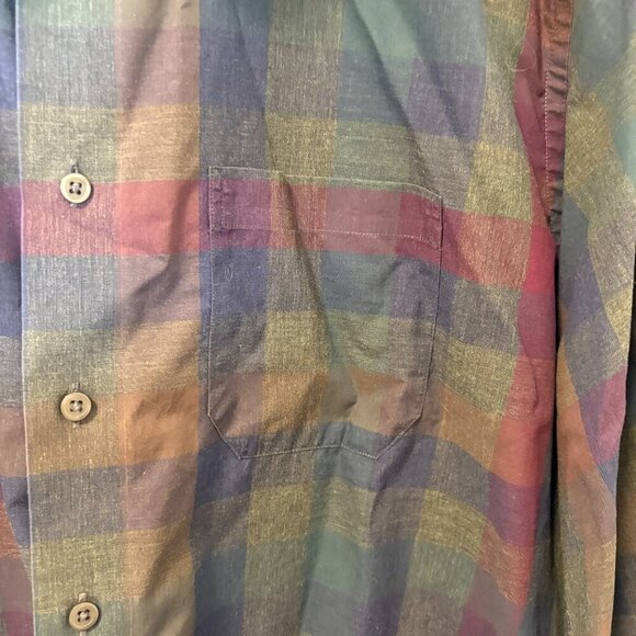 Leo Chevalier Design Men's dress shirt Size XXL 100% cotton, no iron, checkered - Picture 5 of 9